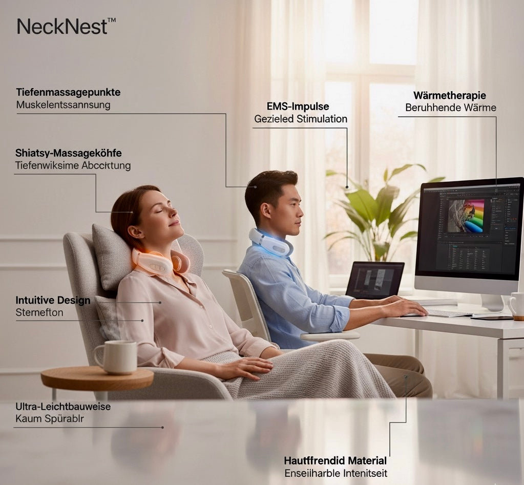 NeckNest™ | Intelligentes Nackenmassagegerät