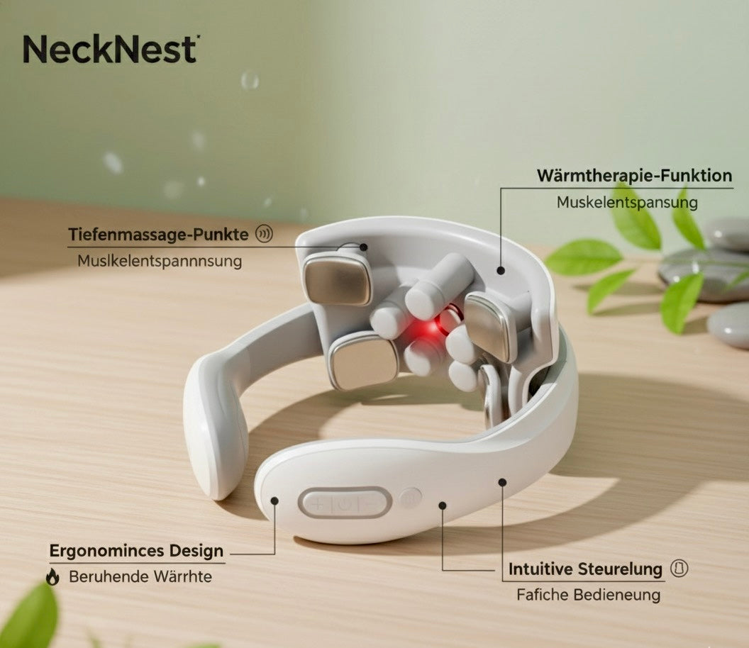 NeckNest™ | Intelligentes Nackenmassagegerät
