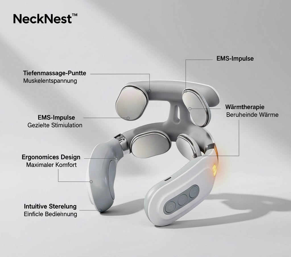 NeckNest™ | Intelligentes Nackenmassagegerät
